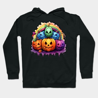 Chasing Rainbows of Fall Pumpkin Rainbow Hoodie